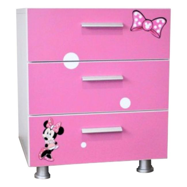 Comoda Copii Minnie Roz - Asc-c-minrz
