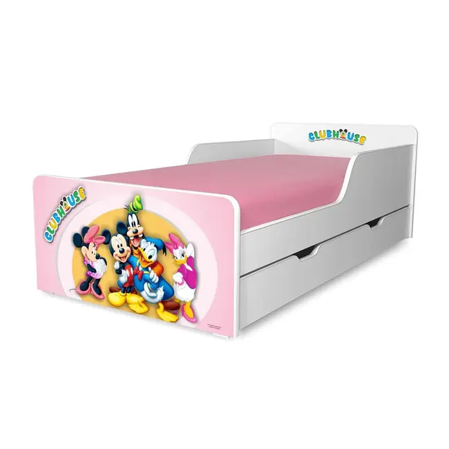 Pat copii ClubHouse F 2-12 ani cu sertar - PC-P-SRT-CHF-80