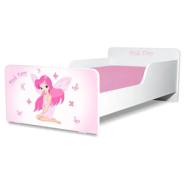 Patut de Fete Start Pink Fairy 2-8 ani, fara saltea inclusa - PC-P-STR-PFR-70