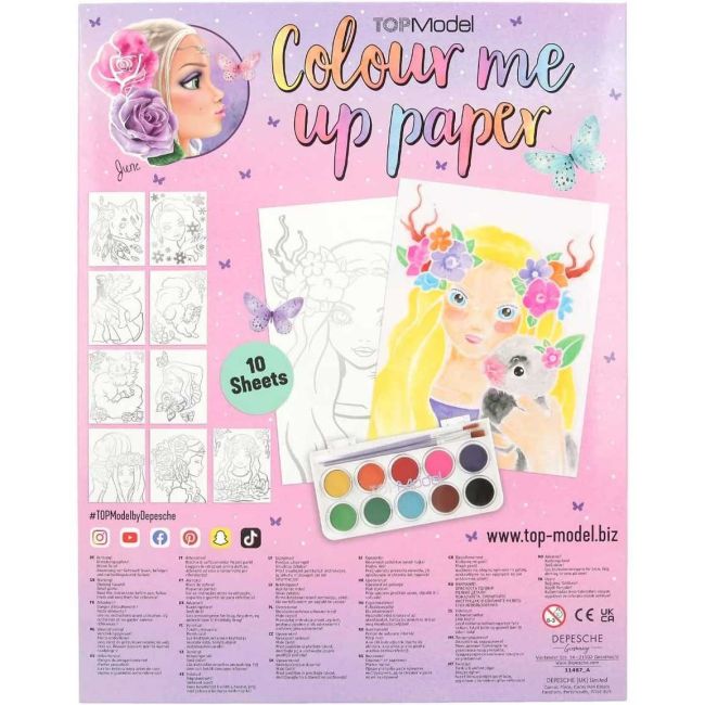 Set creativ pentru pictura cu acuarela Color Me Up Depesche PT11487 BBJPT11487_Initiala
