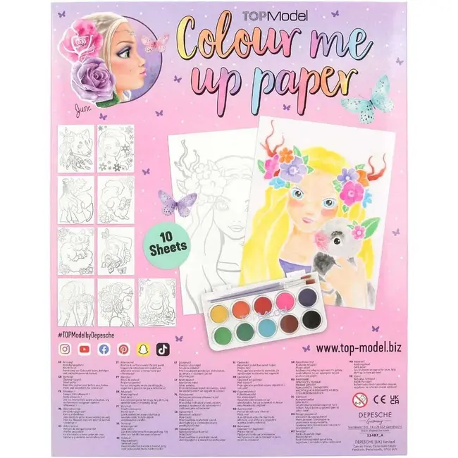 Set creativ pentru pictura cu acuarela Color Me Up Depesche PT11487 BBJPT11487_Initiala