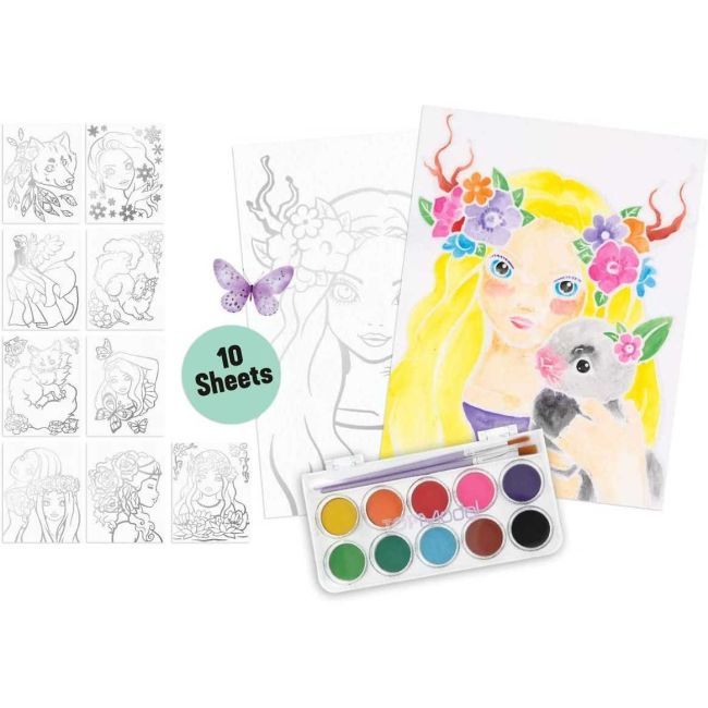 Set creativ pentru pictura cu acuarela Color Me Up Depesche PT11487 BBJPT11487_Initiala