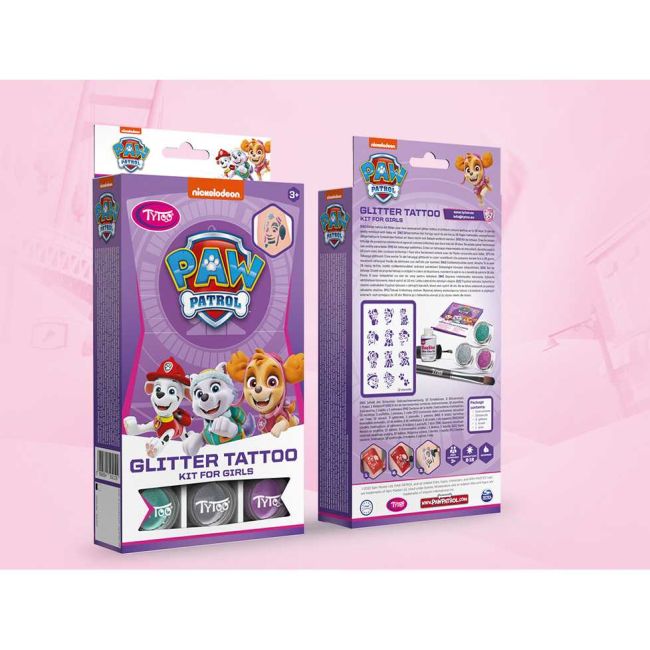 Set tatuaje temporare cu sclipici Paw Patrol Tytoo KKCTT2310026 BBJKKCTT2310026_Mov