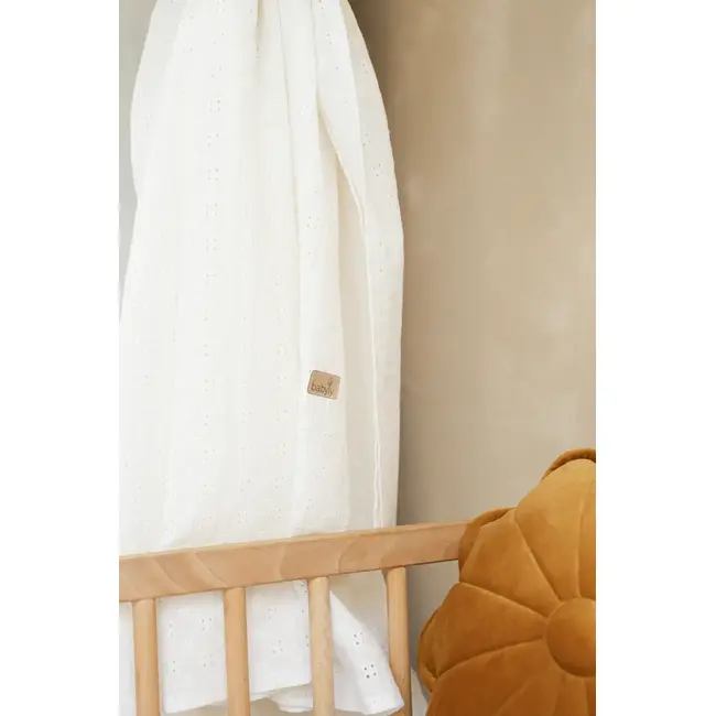 Baldachin Suspendat Multifunctional, Bumbac Brodat, Alb, 300x50 Cm, Babyly Pjb4194712