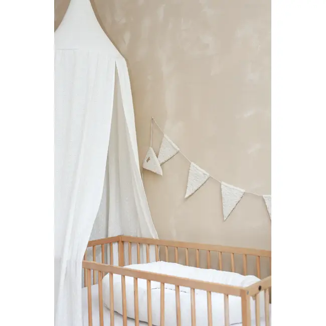 Baldachin Suspendat Multifunctional, Bumbac Brodat, Alb, 300x50 Cm, Babyly Pjb4194712