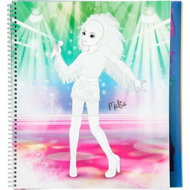 Carte de colorat Popstar Top Model Christy Depesche PT12228 BBJPT12228_Initiala