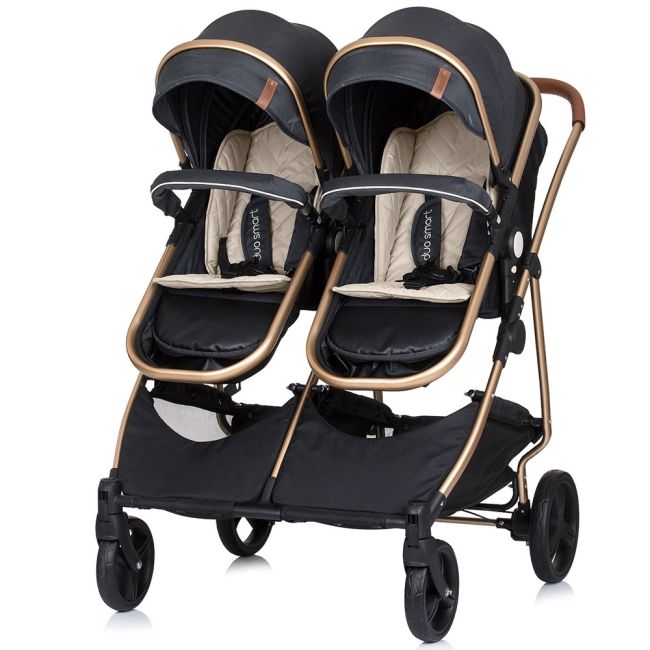 Carucior gemeni chipolino duo smart 2 in 1 raven hubkbds02201ra