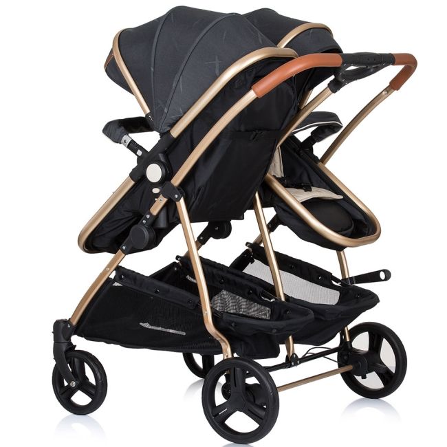 Carucior gemeni chipolino duo smart 2 in 1 raven hubkbds02201ra