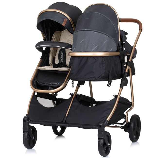 Carucior gemeni chipolino duo smart 2 in 1 raven hubkbds02201ra