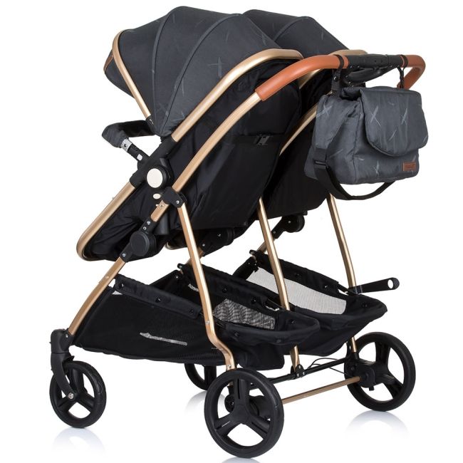 Carucior gemeni chipolino duo smart 2 in 1 raven hubkbds02201ra