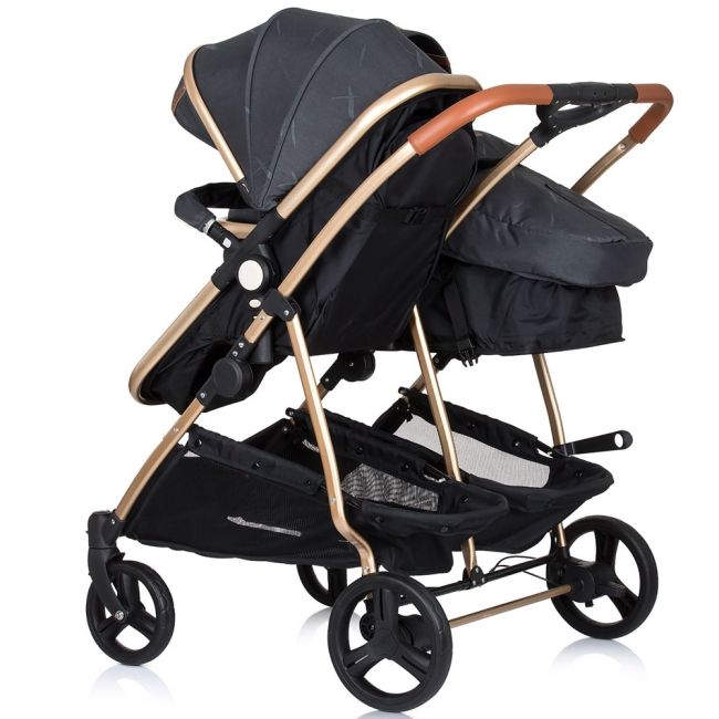 Carucior gemeni chipolino duo smart 2 in 1 raven hubkbds02201ra