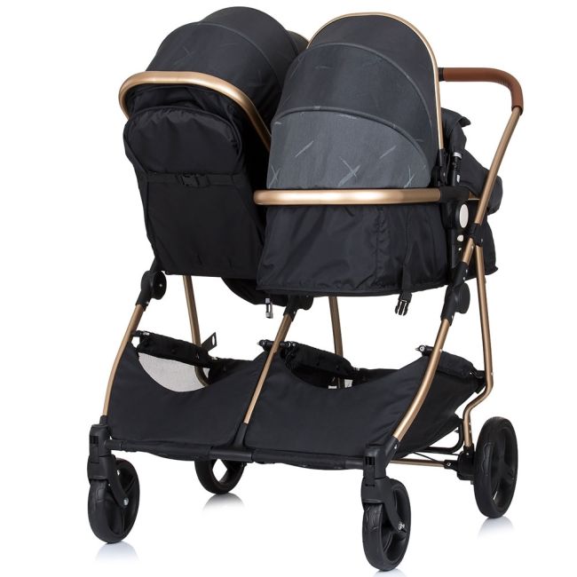 Carucior gemeni chipolino duo smart 2 in 1 raven hubkbds02201ra
