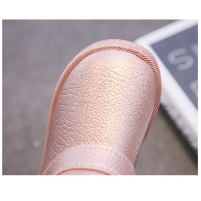 Cizme imblanite roz sidefat cu catarama MB8201-3-DE10