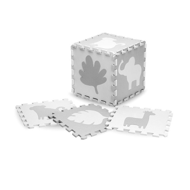 Covoras de joaca Puzzle 150x150 cm, Momi Zawi - Grey KRTMAED00013