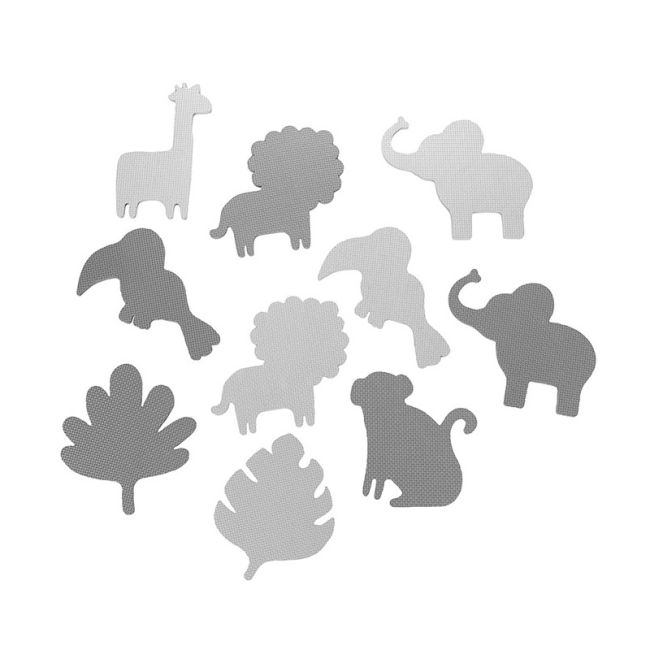 Covoras de joaca Puzzle 150x150 cm, Momi Zawi - Grey KRTMAED00013