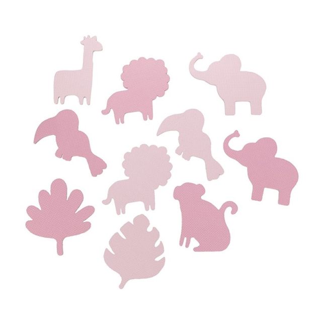 Covoras de joaca Puzzle 150x150 cm, Momi Zawi - Pink KRTMAED00012