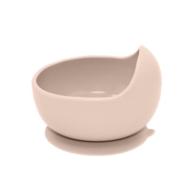 Petite&Mars - Bol din silicon fara BPA, Cu ventuza, TAKE&MATCH, 6 luni+, 350 ml, Bej BYN707818