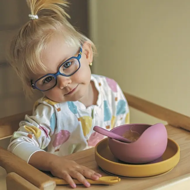 Petite&Mars - Bol din silicon fara BPA, Cu ventuza, TAKE&MATCH, 6 luni+, 350 ml, Roz BYN707820