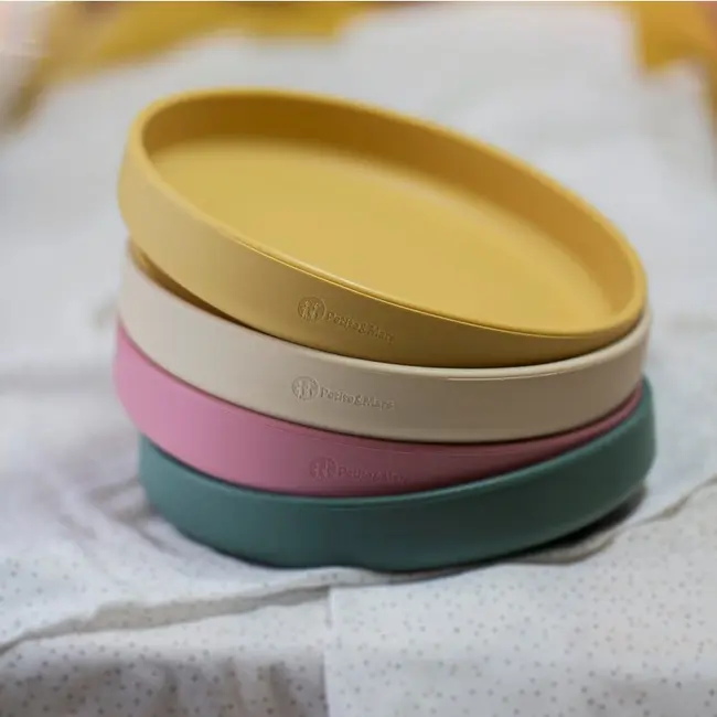 Petite&Mars - Farfurie din silicon fara BPA, Cu ventuza, TAKE&MATCH, 6 luni+, 400 ml, Roz BYN708820