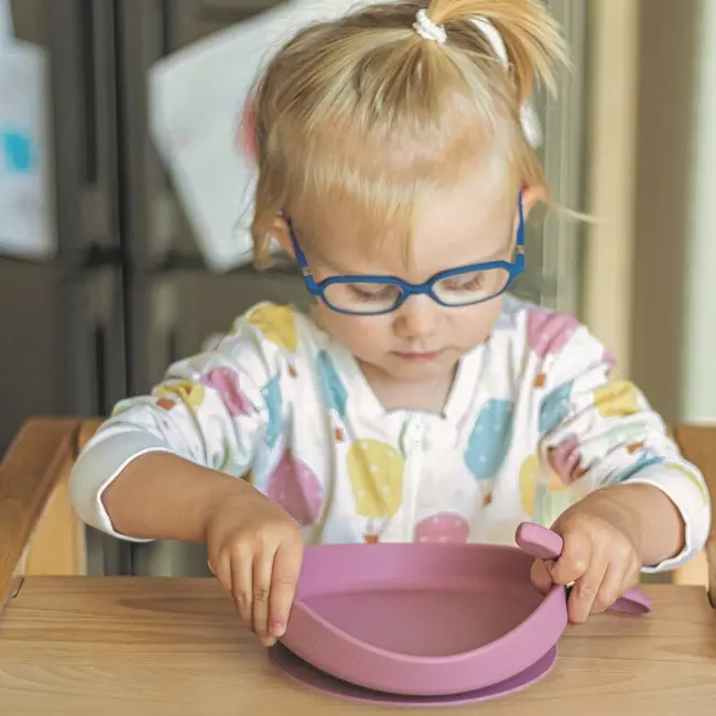 Petite&Mars - Farfurie din silicon fara BPA, Cu ventuza, TAKE&MATCH, 6 luni+, 400 ml, Roz BYN708820