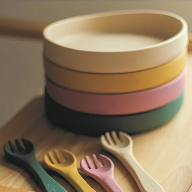 Petite&Mars - Farfurie din silicon fara BPA, Cu ventuza, TAKE&MATCH, 6 luni+, 400 ml, Roz BYN708820