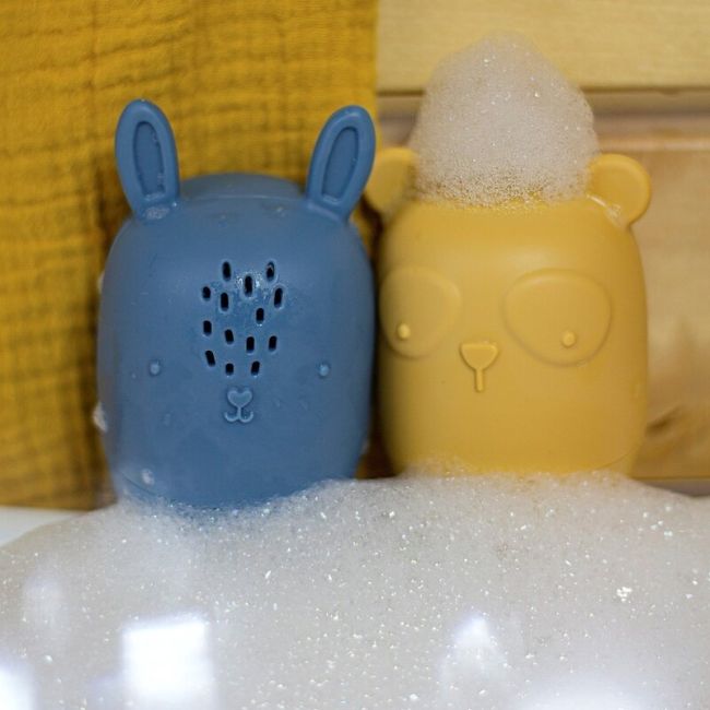 Petite&Mars - Set 4 jucarii de baie Amigos, Din silicon, Fara BPA, 6 luni+, Multicolor BYN598815
