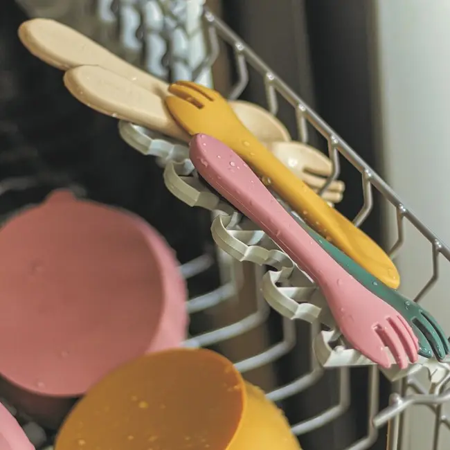 Petite&Mars - Set tacamuri din silicon fara BPA, Take&Match, 6 luni+, Bej BYN709818