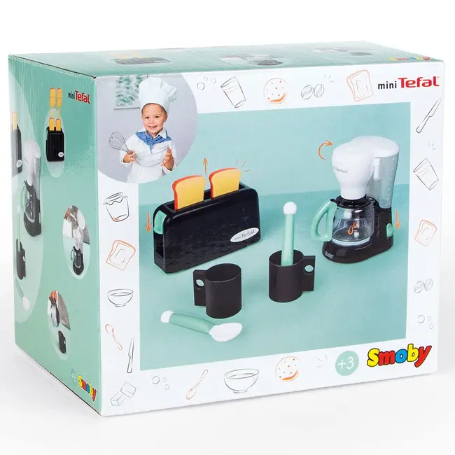 Set smoby tefal breakfast negru hubs7600310599