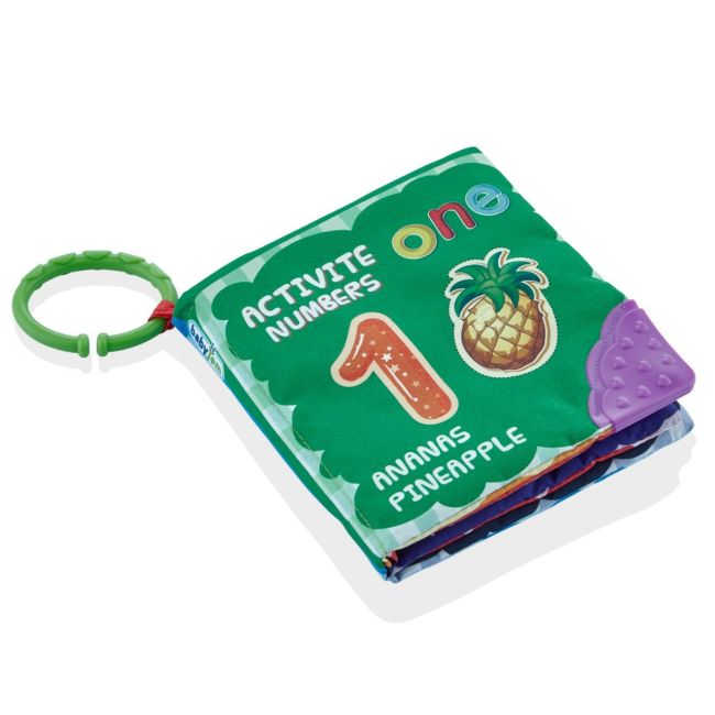 Cartea interactiva pentru bebelusi cu accesoriu de dentitie BabyJem (Model: cu animale) JEMbj_7751