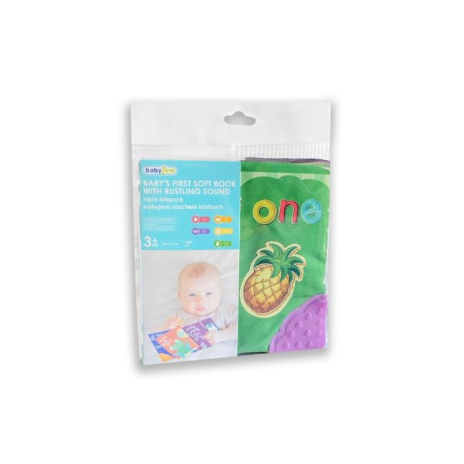 Cartea interactiva pentru bebelusi cu accesoriu de dentitie BabyJem (Model: cu animale) JEMbj_7751