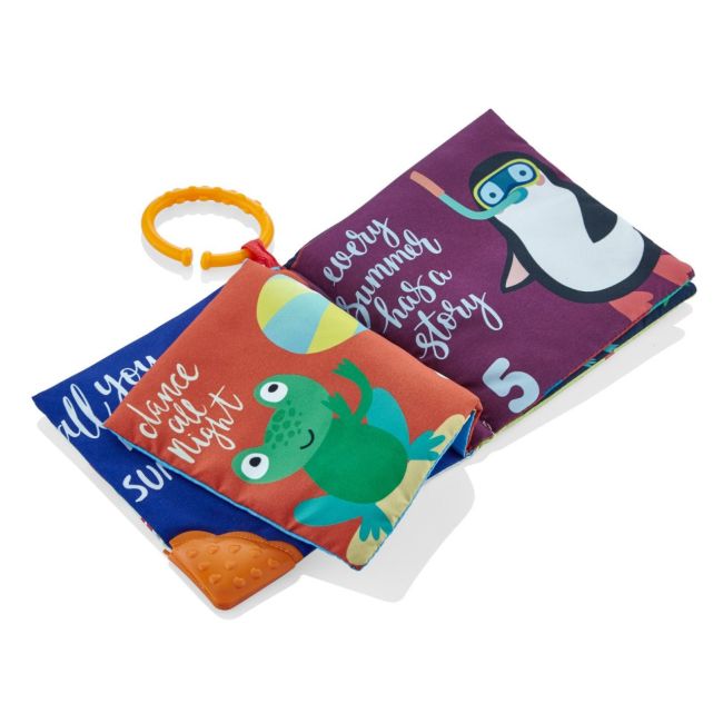 Cartea interactiva pentru bebelusi cu accesoriu de dentitie BabyJem (Model: cu animale) JEMbj_7751