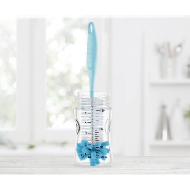 Perie de curatat biberoane BabyJem (Culoare: Bleu) JEMbj_7762