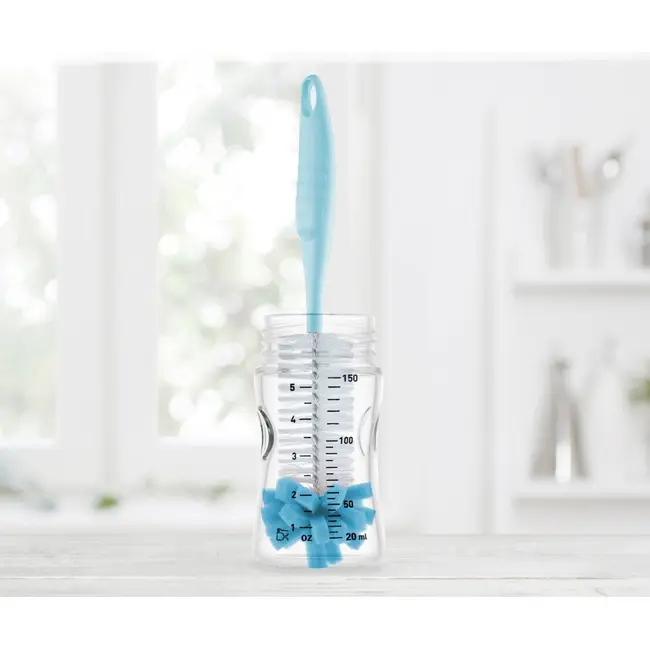 Perie de curatat biberoane BabyJem (Culoare: Bleu) JEMbj_7762