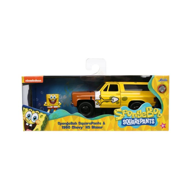 JADA SET MASINUTA METALICA CHEVY K5 BLAZER SI FIGURINA SPONGE BOB VIV253253017