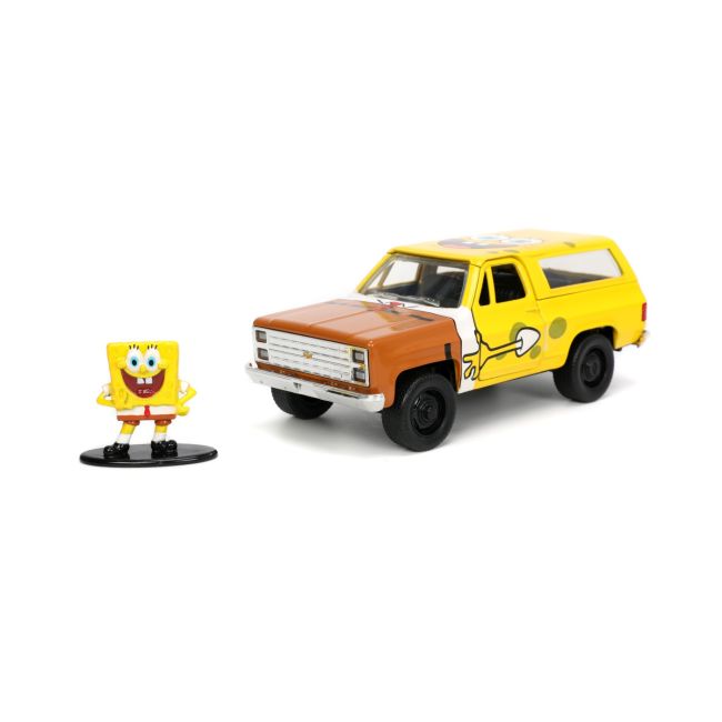 JADA SET MASINUTA METALICA CHEVY K5 BLAZER SI FIGURINA SPONGE BOB VIV253253017