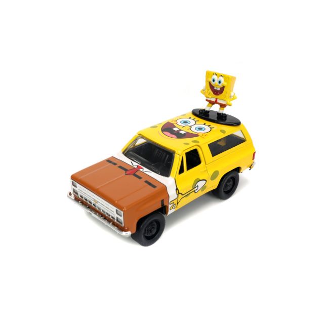 JADA SET MASINUTA METALICA CHEVY K5 BLAZER SI FIGURINA SPONGE BOB VIV253253017