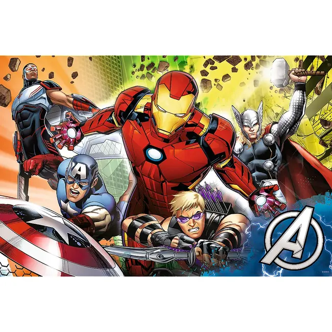 PUZZLE TREFL PRIMO  24 SUPER MAXI DISNEY  MARVEL RAZBUNATORII PUTERNICI VIV41007