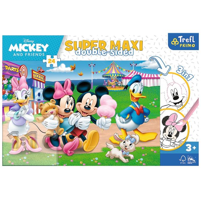 PUZZLE TREFL PRIMO  24 SUPER MAXI DISNEY  MICKEY LA TARG VIV41005