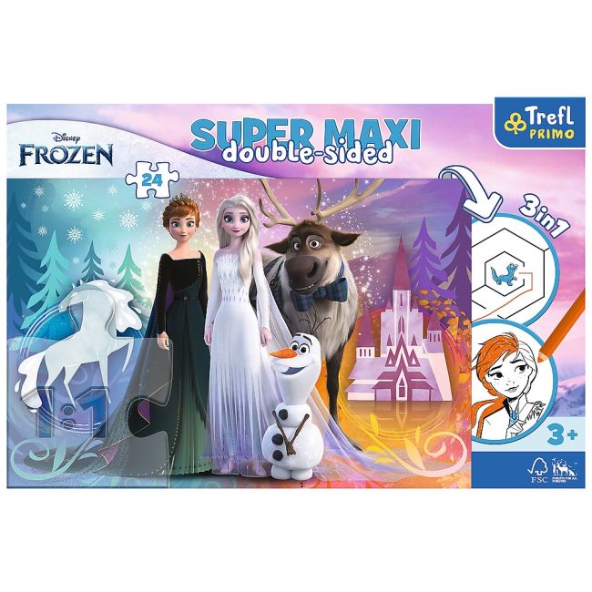 PUZZLE TREFL PRIMO  24 SUPER MAXI DISNEY FROZEN 2 REGATUL INGHETAT VIV41000