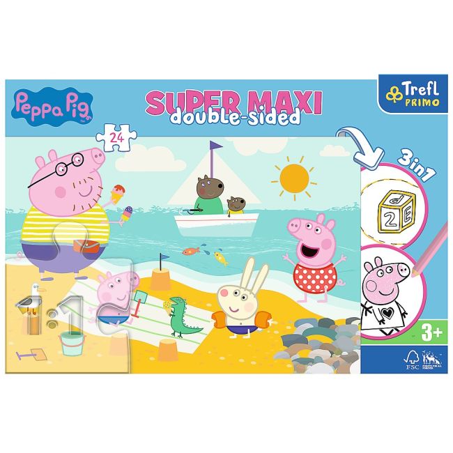 PUZZLE TREFL PRIMO  24 SUPER MAXI DISNEY PEPPA PIG VIV41010