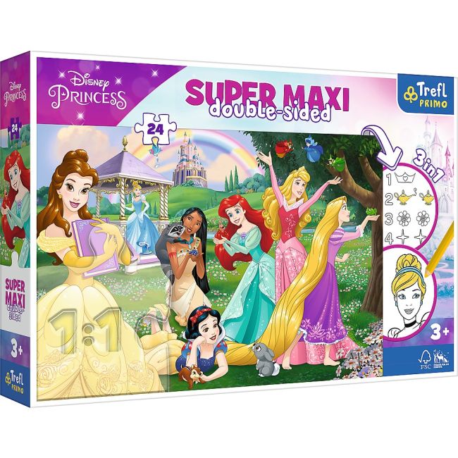 PUZZLE TREFL PRIMO  24 SUPER MAXI DISNEY PRINTESELE FRICITE VIV41008
