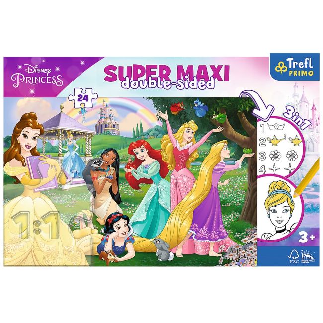 PUZZLE TREFL PRIMO  24 SUPER MAXI DISNEY PRINTESELE FRICITE VIV41008