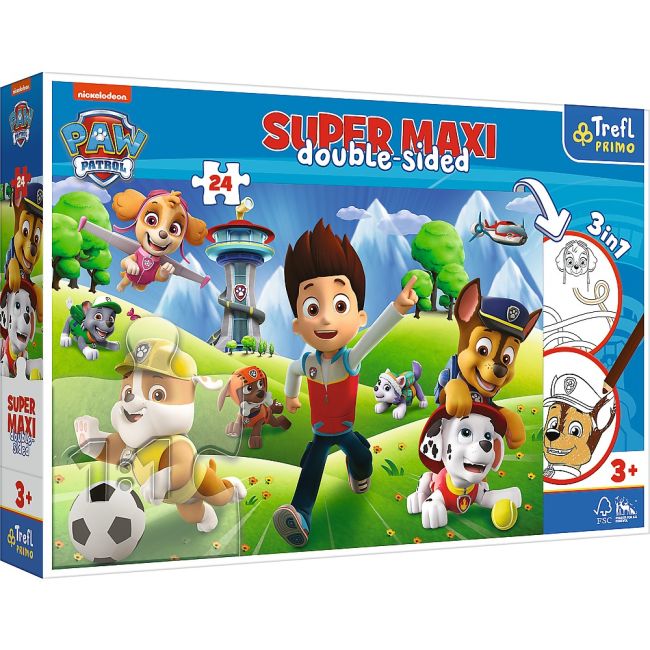 PUZZLE TREFL PRIMO  24 SUPER MAXI PATRULA CATELUSILOR AVENTURA CATELUSILOR VIV41001