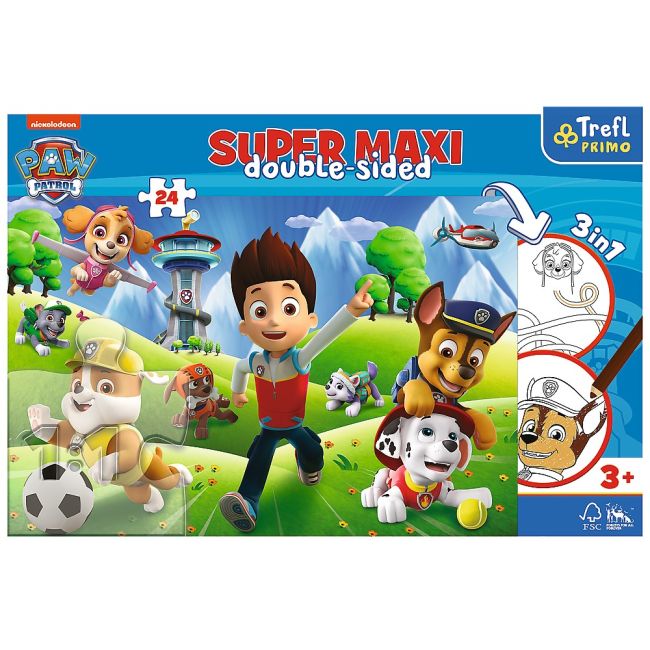 PUZZLE TREFL PRIMO  24 SUPER MAXI PATRULA CATELUSILOR AVENTURA CATELUSILOR VIV41001