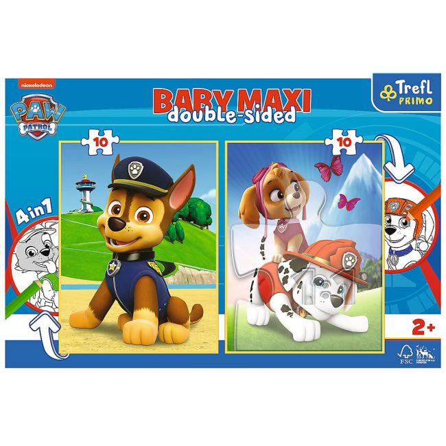 PUZZLE TREFL PRIMO BABY MAXI 2X10 PATRULA CATELUSILOR VIV43003