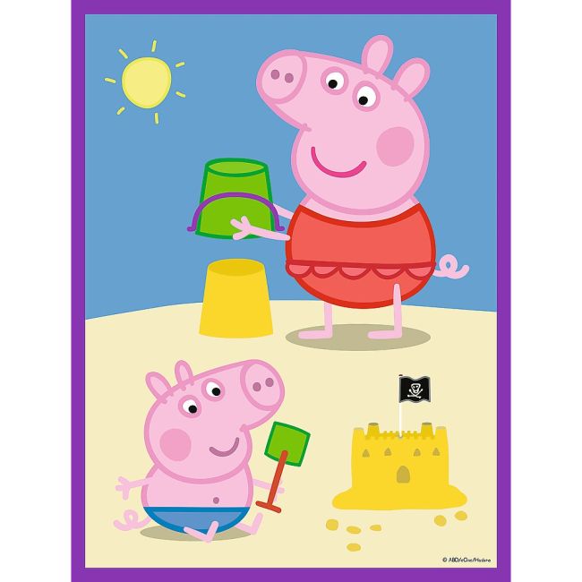 PUZZLE TREFL PRIMO BABY MAXI 2X10 PEPPA PIG VIV43001