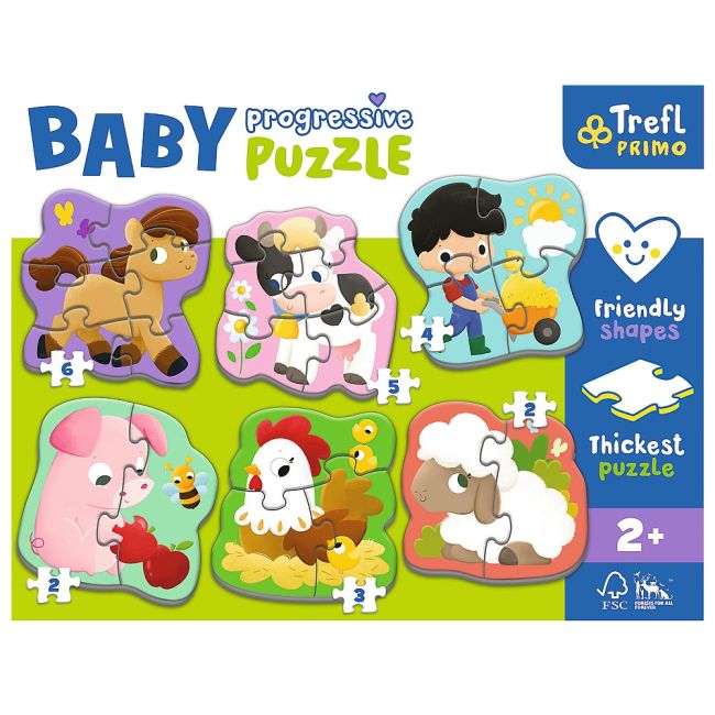 PUZZLE TREFL PRIMO BABY PROGRESSIVE FERMA VIV44000