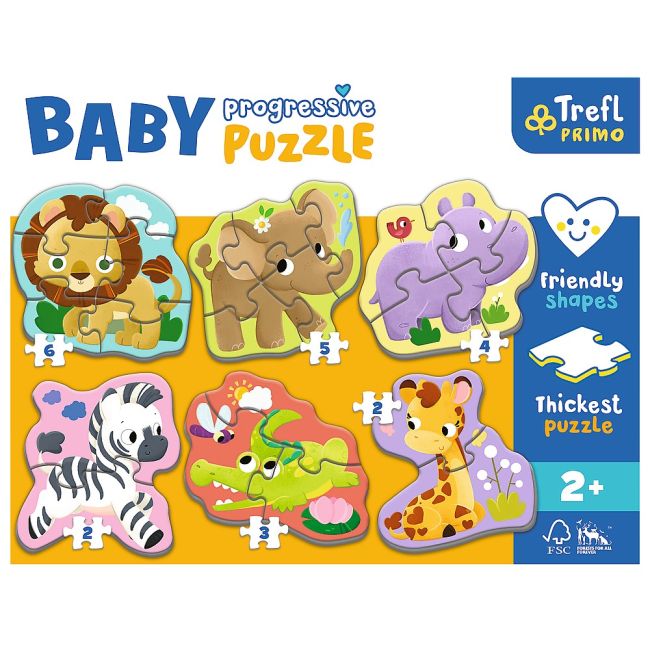 PUZZLE TREFL PRIMO BABY PROGRESSIVE SAFARI VIV44002