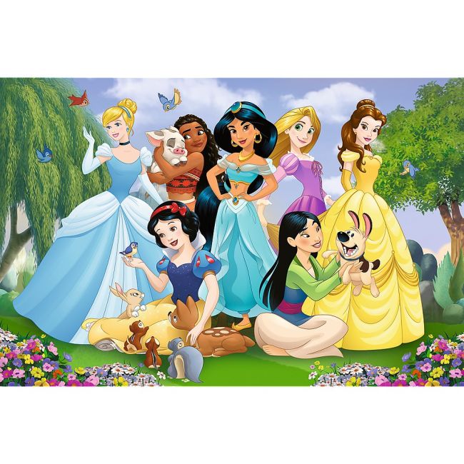 PUZZLE TREFL PRIMO SUPER SHAPE XXL 104 DISNEY PRINTESELE IN GRADINA VIV50019
