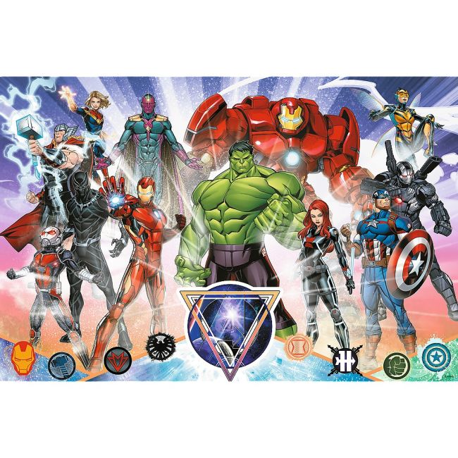 PUZZLE TREFL PRIMO SUPER SHAPE XXL 160 AVENGERS RAZBONICII CURAJOSI VIV50023